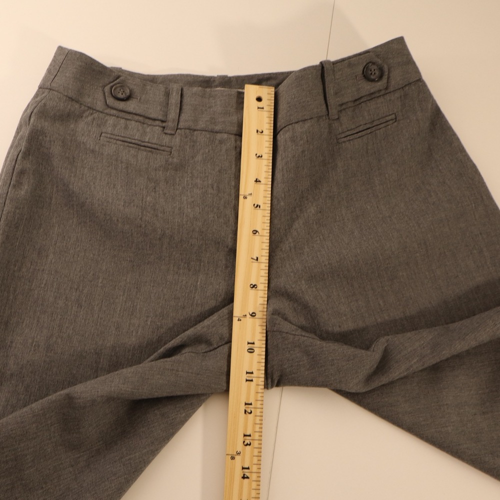 ANN TAYLOR LOFT Julie Fit Grey Tweed Bootcut Dress Pants Trousers Sz 4 - Picture 6 of 7